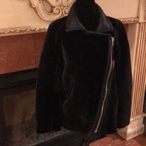 NA-KD Jacket Size 32 Black Aviator New With Tags